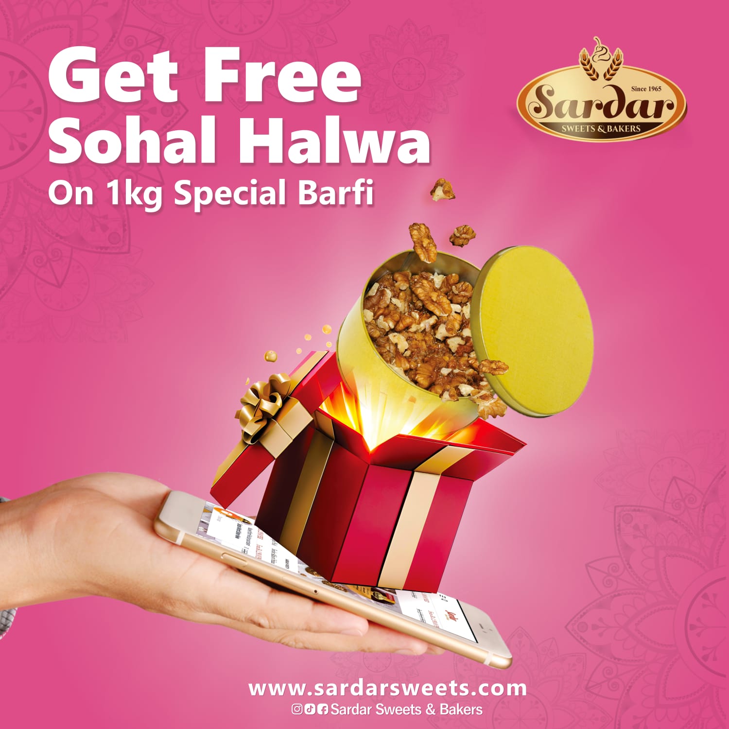 Free Sohan Halwa with Special Khoya Barfi